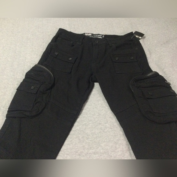 Decibel Cargo Pocket Jeans Black Men’s Size 32x34 - Picture 2 of 12